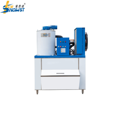 خرید ماشین ساخت یخ فلاک برف 2 تن با آب خنک شده با سطل یخ فولاد ضد زنگ SS304 online manufacture