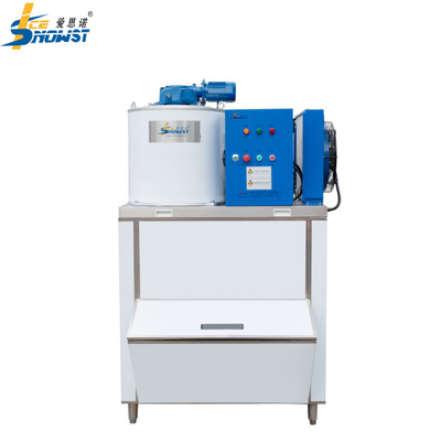 دستگاه یخ فلاک آب شیرین صنعتی OEM با صندوق یخ