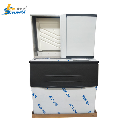 فولاد ضد زنگ بزرگ مکعب یخ ماشین ساز برای بار 1000kg 3800W